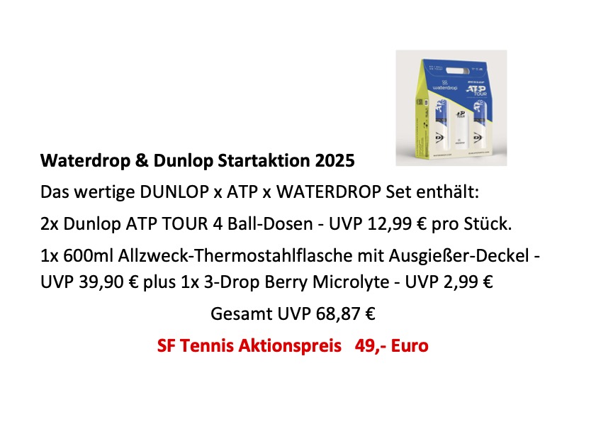 Waterdrop Dunlop Aktion Inhaltsbeschreibung
